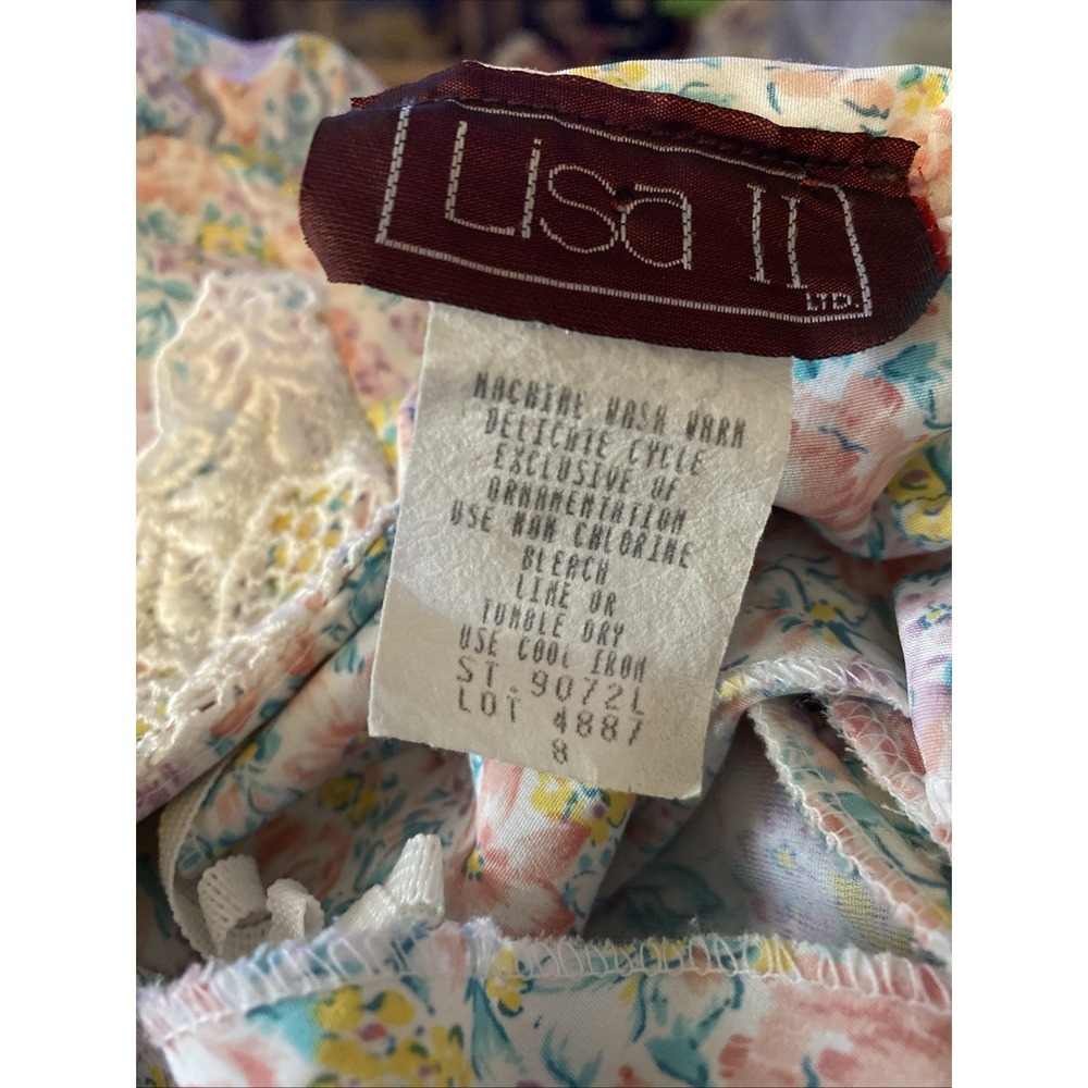 Lisa II Vintage 90's Floral Dress Cottagecore Midi 8 Twee Prairie Coquette - Picture 12 of 13